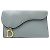 Tarjetero de cuero azul Christian Dior