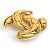 Spilla in metallo dorato Chanel D'oro - vista 2