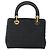Borsa a mano Christian Dior Canage in nylon blu navy e oro Auth bs25043 D'oro - vista 2
