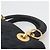 Borsa a mano Christian Dior Canage in nylon blu navy e oro Auth bs25043 D'oro - vista 6