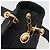 Borsa a mano Christian Dior Canage in nylon blu navy e oro Auth bs25043 D'oro - vista 7