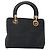 Borsa a mano Christian Dior Canage in nylon blu navy e oro Auth bs25043 D'oro - vista 9