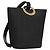 Céline Borsa a spalla CELINE in tela nera e oro Auth 121554 Nero D'oro