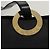 Céline Borsa a spalla CELINE in tela nera e oro Auth 121554 Nero D'oro - vista 9