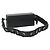 FENDI Box Schultertasche aus schwarzem Leder mit Silber authentisch hk2491