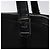 Bolsa de Ombro Vala em Nylon Preto e Prata da Salvatore Ferragamo Auth bs25066 - vista 8