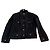 Chanel Tweed Jacke Schwarz Größe 38