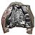Helmut Lang Astro Foil Jacke Silber Kunstfell - Ansicht 2