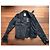 Giacca Diesel Perfecto Nera in Cotone Nero Gold hardware - vista 8