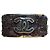 Bracciale Chanel Manchette Tweed CC Argento Nero e Rosso Multicolore
