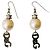 Splendidi orecchini DOLCE & GABBANA con perle e swarovski Bianco
