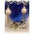 Splendidi orecchini DOLCE & GABBANA con perle e swarovski Bianco - vista 10