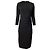 Abito Midi Crepe Theory in Viscosa Nera Nero