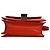 Céline Borsa a spalla Celine Small Classic Box in pelle verniciata rossa Rosso - vista 2