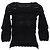 Top de ganchillo Isabel Marant Étoile en algodón negro - vista 2