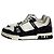 Twist Louis Vuitton LV Trainer in pelle nera e bianca Nero