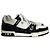 Twist Louis Vuitton LV Trainer in pelle nera e bianca Nero - vista 2