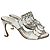 Mules tagliate Claire in pelle bianca di Alexandre Birman Bianco Crudo
