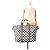 Chanel Weiße bedruckte Gingham-Wochenendtasche - Ansicht 7