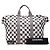 Chanel Weiße bedruckte Gingham-Wochenendtasche - Ansicht 8