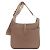 Borsa a spalla Hermès Evelyn 3 PM Etoupe Marrone Taupe - vista 2