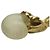 VINTAGE ISABEL CANOVAS CLIP-ON BLUMEN OPALE DROP-OHRRINGE Golden - Ansicht 10