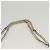 Borsa a spalla in pelle grigia argento Jimmy Choo Chain Auth bs24681 Marrone - vista 7