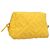 Pochette FENDI in nylon giallo oro Auth bs24840 D'oro