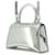 Balenciaga Handbag Hourglass XS Silvery Patent leather  ref.2200042