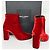 Botines Saint Laurent 39.5 rojo sexy! Roja - vista 3