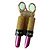 Pendientes Jean Paul Gaultier forma lápiz labial Multicolor
