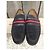 Mocassini Gucci in camoscio blu navy - vista 3
