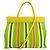 Borsa tote a righe Miu Miu Verde Giallo