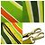 Borsa tote a righe Miu Miu Verde Giallo - vista 8