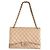 Borsa Chanel Maxi Double Flap Beige in Pelle