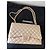 Borsa Chanel Maxi Double Flap Beige in Pelle - vista 3