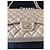Borsa Chanel Maxi Double Flap Beige in Pelle - vista 8
