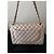 Borsa Chanel Maxi Double Flap Beige in Pelle - vista 6