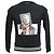 Neil Barrett bedruckter Rundhals-Pullover aus schwarzer Baumwolle