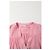 Vestido mini acampanado abotonado Sandro Paris en lino rosa - vista 10