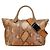 Chloé Chloe Offizielle Unbenannte Pythonleder 2-Wege-Tasche Braun