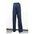 Pantaloni dritti in cotone blu navy Brunello Cucinelli - vista 7