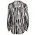 Theory Zebra Print Long Sleeve Blouse in Multicolor Silk - view 4
