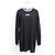 Maison Martin Margiela Maison Margiela Mini-Pulloverkleid mit Rundhalsausschnitt aus schwarzer Baumwolle - Ansicht 6