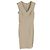 Abito midi con scollo a V Joseph in lino beige