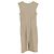 Abito midi con scollo a V Joseph in lino beige - vista 2