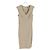 Abito midi con scollo a V Joseph in lino beige - vista 4