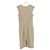 Abito midi con scollo a V Joseph in lino beige - vista 5