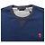 Felpa con collo rotondo e patch teschio Alexander McQueen in cotone blu Blu navy - vista 12
