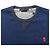 Felpa con collo rotondo e patch teschio Alexander McQueen in cotone blu Blu navy - vista 5